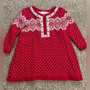 Hanna Andersson fair isle sweater dress